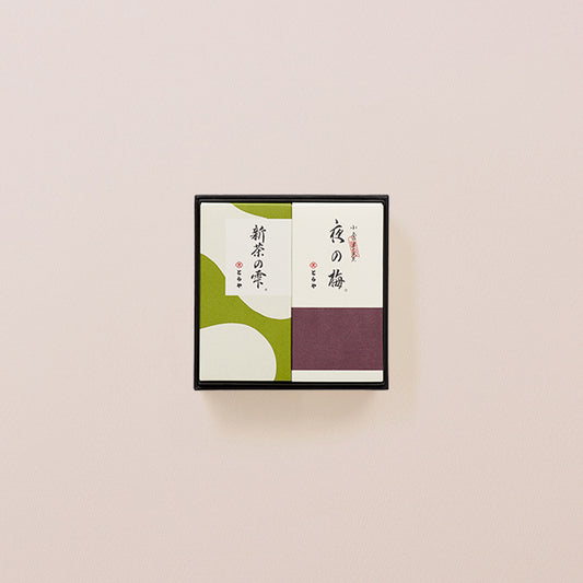 中形羊羹 2本入（夜の梅・新茶の雫）